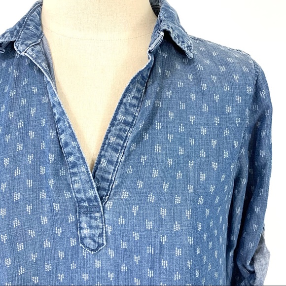 Anthropologie Cloth & Stone Tencel Dot Print Dress - Picture 3 of 7